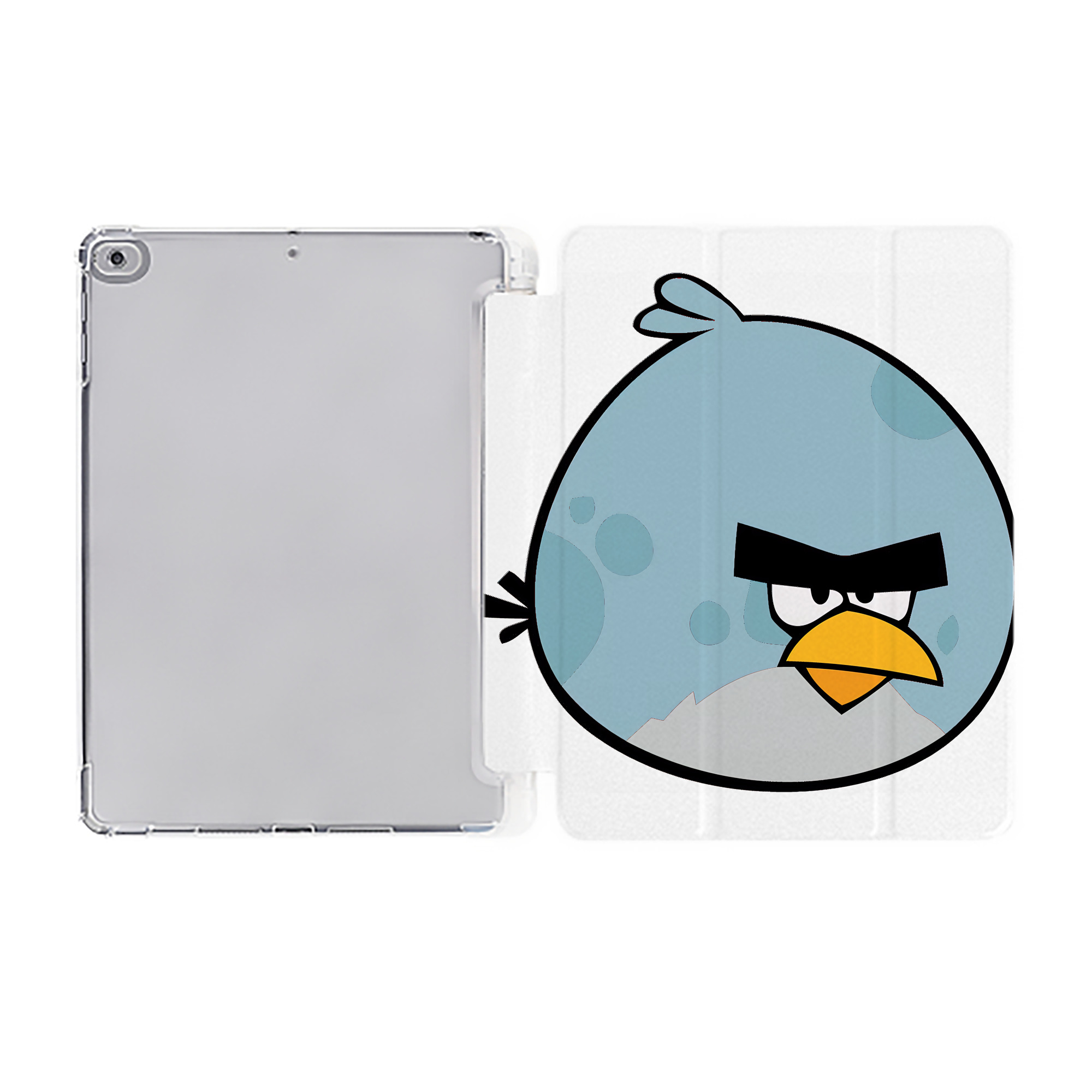 （画像用） Angry Birds アングリーバード IPad ケース ペン収納付き 三つ折りスタンド PUレザー×シリコン 対応機種9.5/10.5/10.9インチ